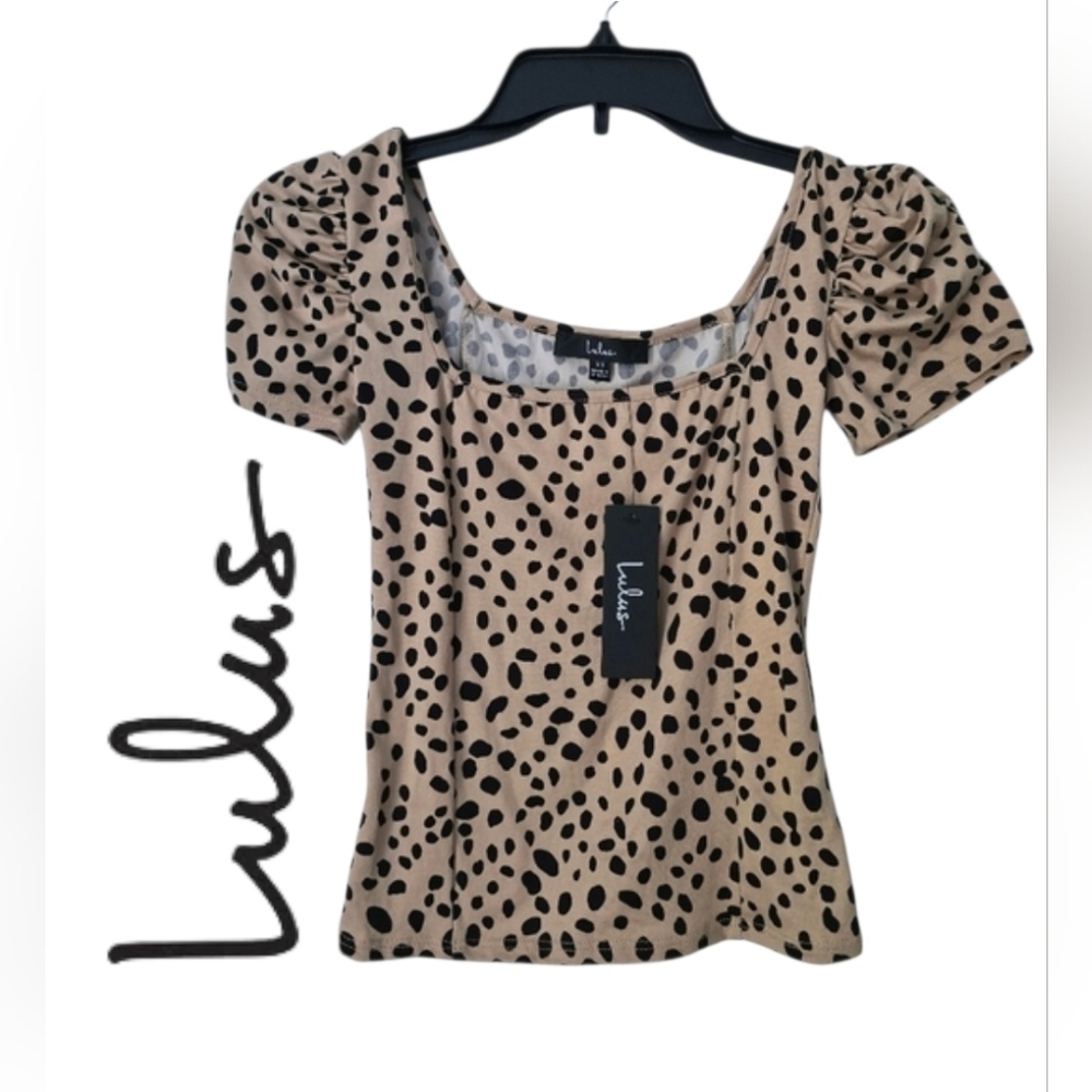Lulus Leopard print top Size XS